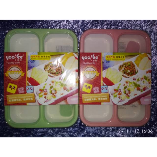 Lunch box yooyee 4 sekat anti campur