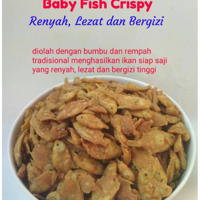 

Baby Fish Crispy 190gr Kriuk Renyah ~ Menu Makan Praktis Siap Saji/keripik/Camilan Renyah Lezat Bergizi