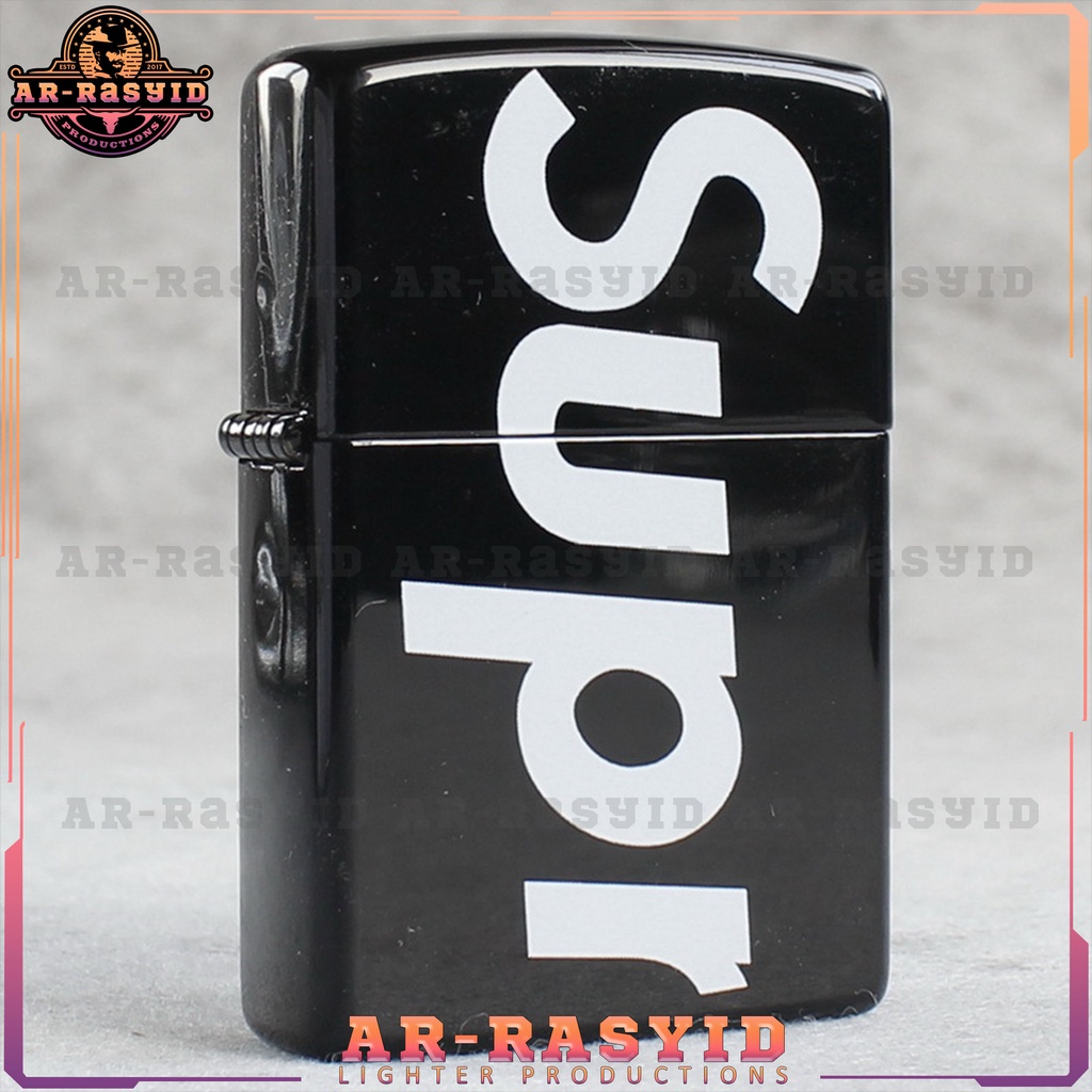 BISA COD! Korek Api Minyak Zippo Matte Hitam Black Supreme