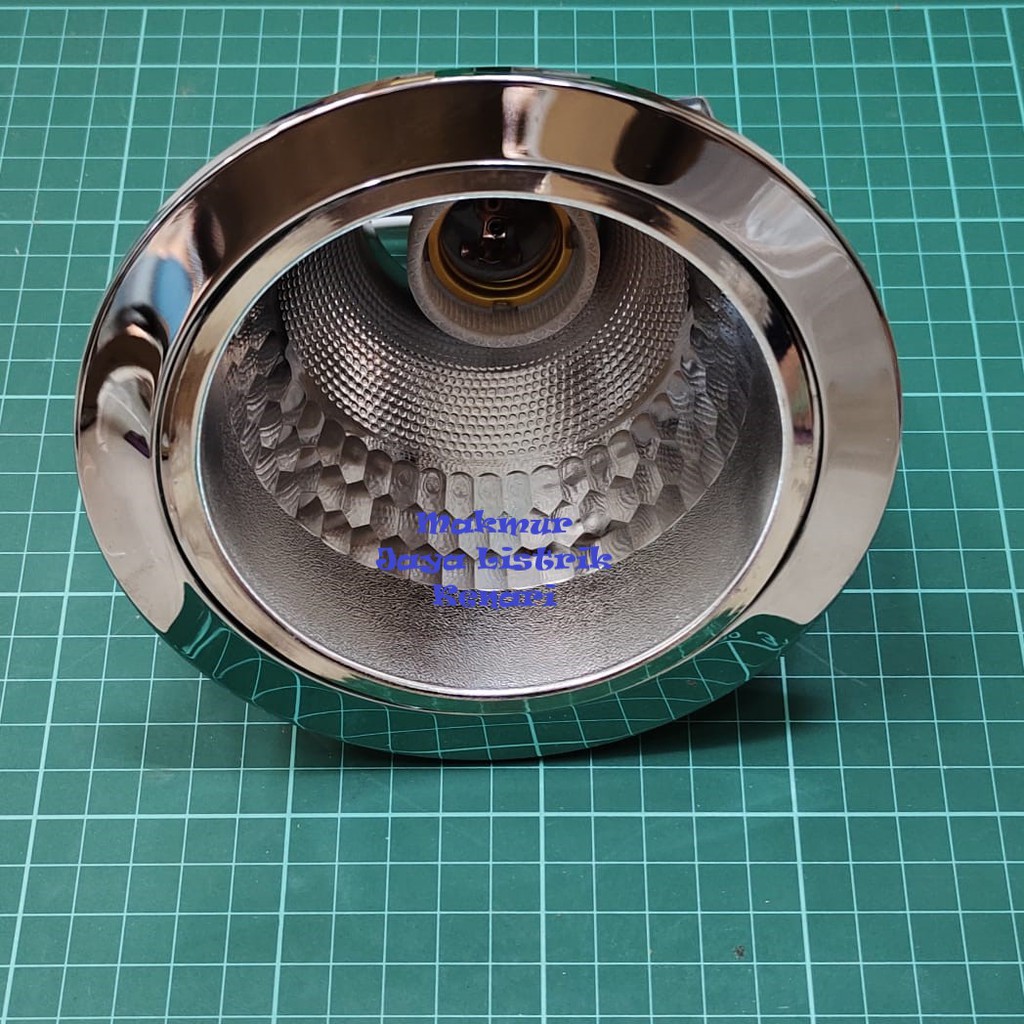 Downlight Kosongan E27 3&quot; 4&quot; 5&quot; 3 inch 4 inch 5 inch Putih Silver Rumah Lampu Fitting