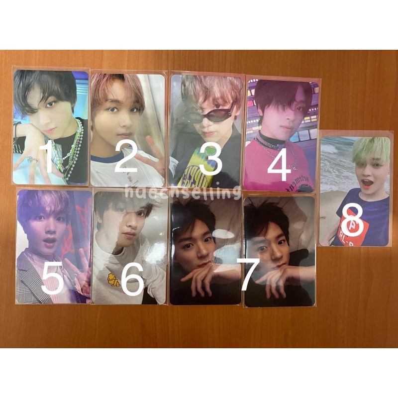 Photocard Haechan Season Greeting 2022 Pc Selca, Trading Card A ver tc, Digipack, Agent, Cafe, Jeno 