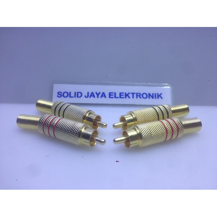 Jack RCA Gold Besi - RCA Plug Male - Jak RCA