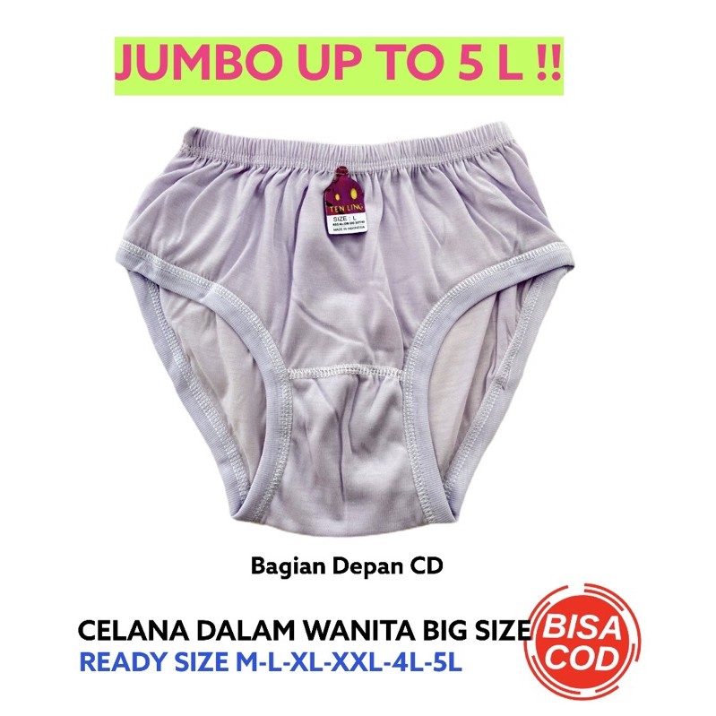 CD Celana Dalam Wanita Dewasa Jumbo BIgsize 4L 5L Katun Melar Adem Murah Kancut sempak Kancut Sempak Cawet CD Celana Dalam Ibu Hamil