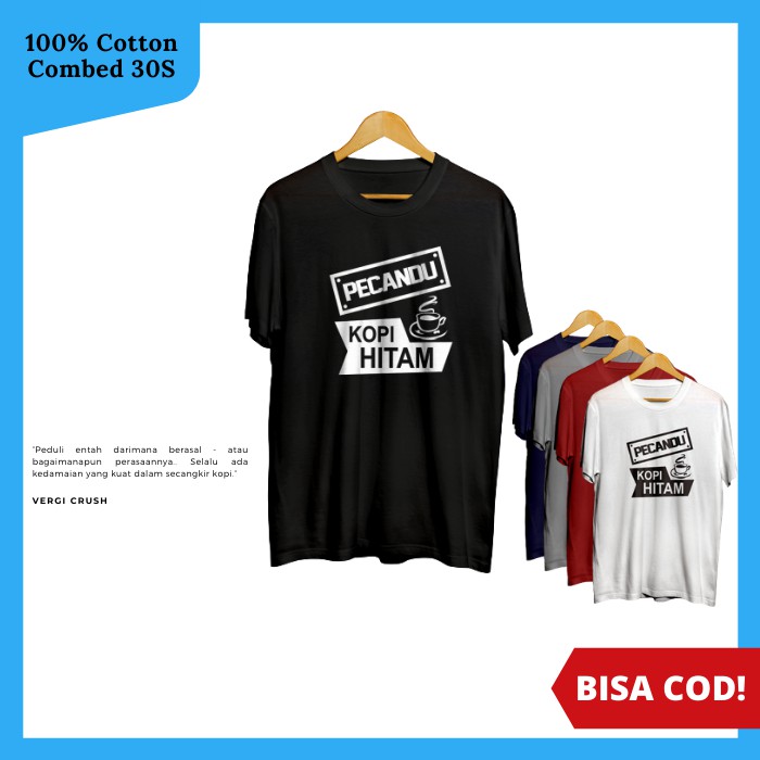 Tukang Ngopi - Kaos Tukang Ngopi - Kaos Ngopi - Kaos Kopi "PREMIUM"