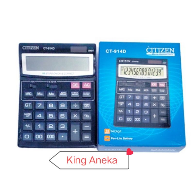 

Kaltulator Citizen 914D 14 Digit New Model Bisa Cek Ulang Jumbo