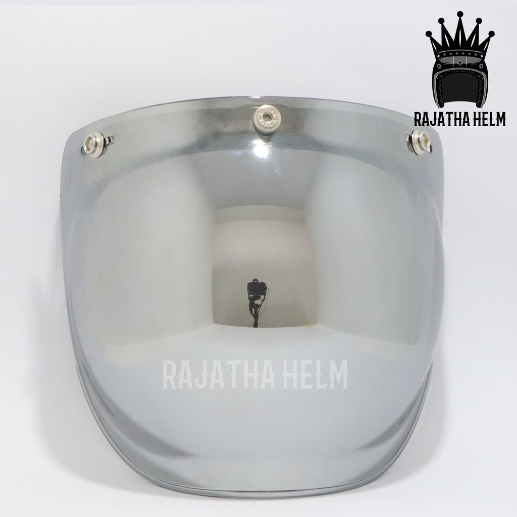 KACA SILVER HELM RETRO CEMBUNG CLASSIC