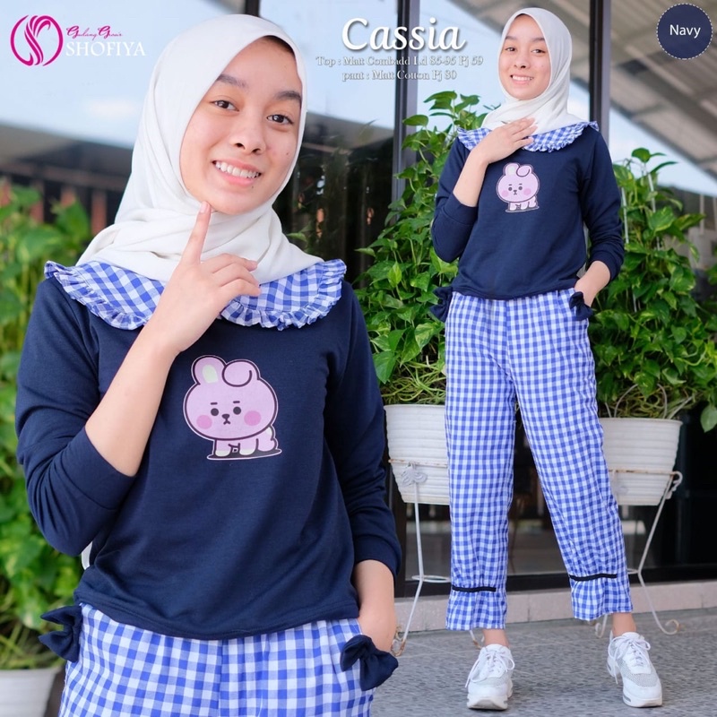 (NEW)  CASSIA ONE SET REMAJA SETELAN WANITA FASHION BUSANA MUSLIM MODERN BEST SELLER ORIGINAL GGS BY