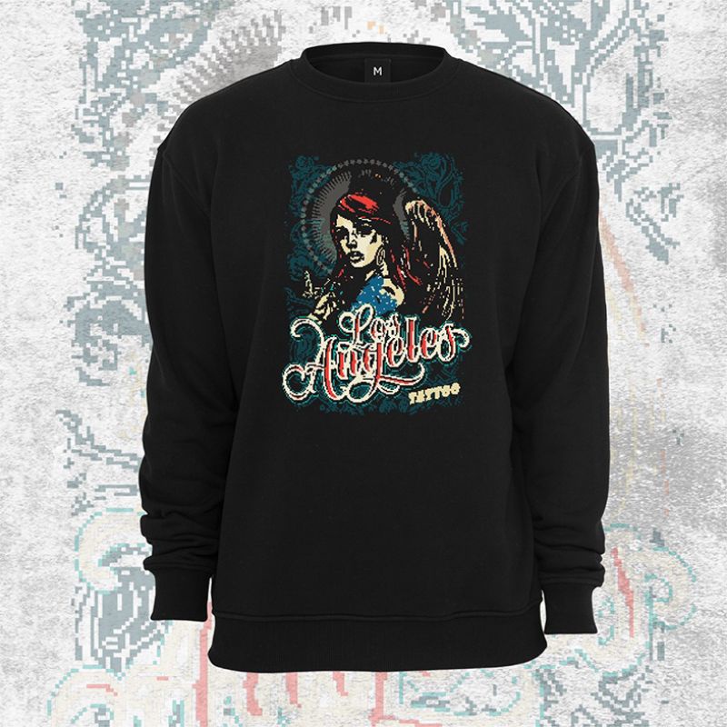 Sweater Crewneck Basic Oversize Los Angeles Pria Wanita Original Premium