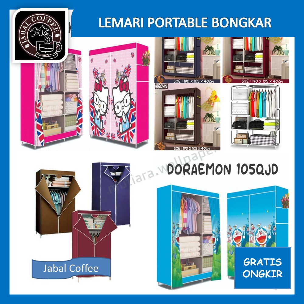 Lemari Pakaian / Lemari Portable Bongkar Pasang