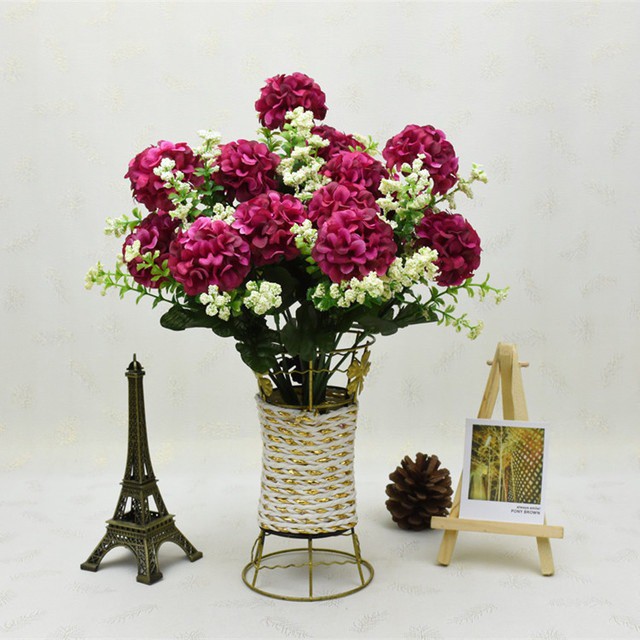 DANDELION HIAS BUNGA ARTIFISIAL MURAH BUNGA TANGKAI PLASTIK BUNGA BUKET BT9014-2