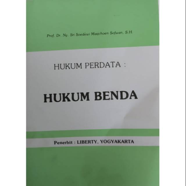 HUKUM PERDATA HUKUM BENDA