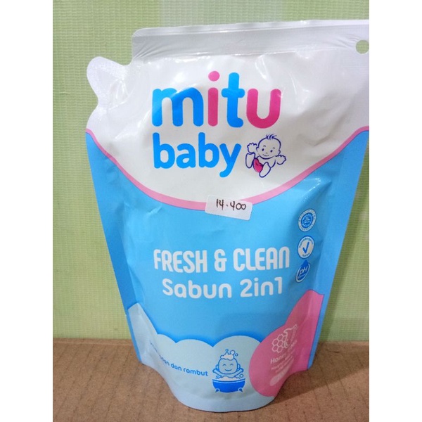 MITU BABY FRESH &amp; CLEAN MILK BATH OAT&amp;MILK, SABUN 2IN1 HONEY&amp;MILK 200ML