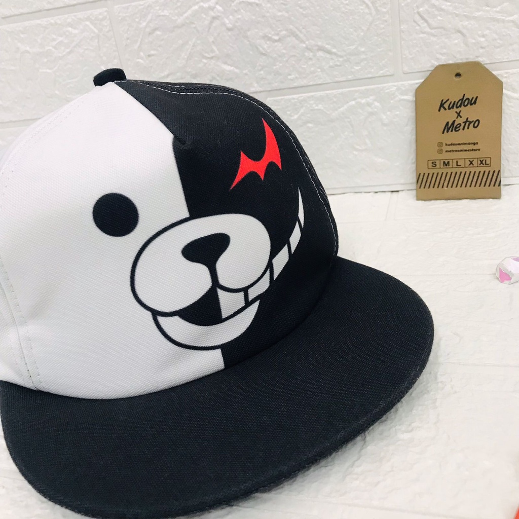 Snapback Monokuma Fullprint Anime Manga Danganronpa Premium Unisex