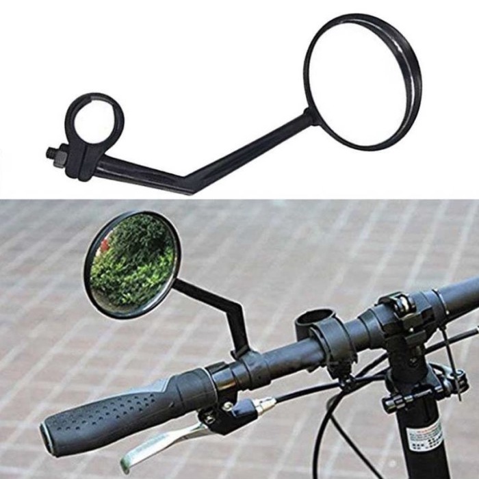 Kaca Spion Sepeda Bulat Stang Rotasi 360 Bicycle mirror Handle Gowes