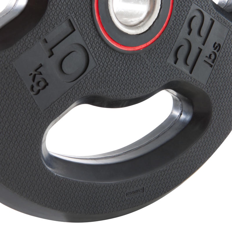 DOMYOS - 3GRIP WEIGHT PLATE BESI KIT 10KG 28MM PLATE WEIGHT PLATE