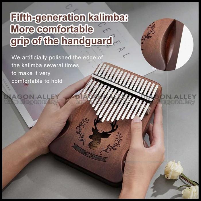 Kalimba Thumb Piano Alat Musik Musical Toys 17 Note Sound Elegan