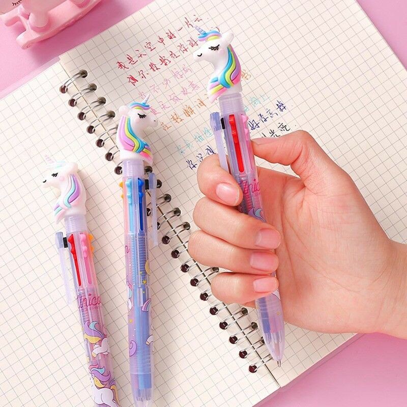 

Perlengkapan Sekolah Yo Yo 6 In 1 Pink Unicorn Ballpoint Pen School Office Supply Kids Children