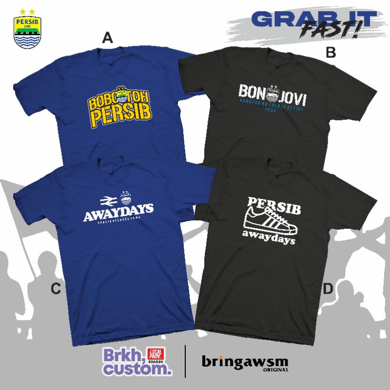 KAOS PERSIB KAOS SUPORTER PERSIB BANDUNG KAOS DISTRO KAOS BOLA BRKHCUSTOM