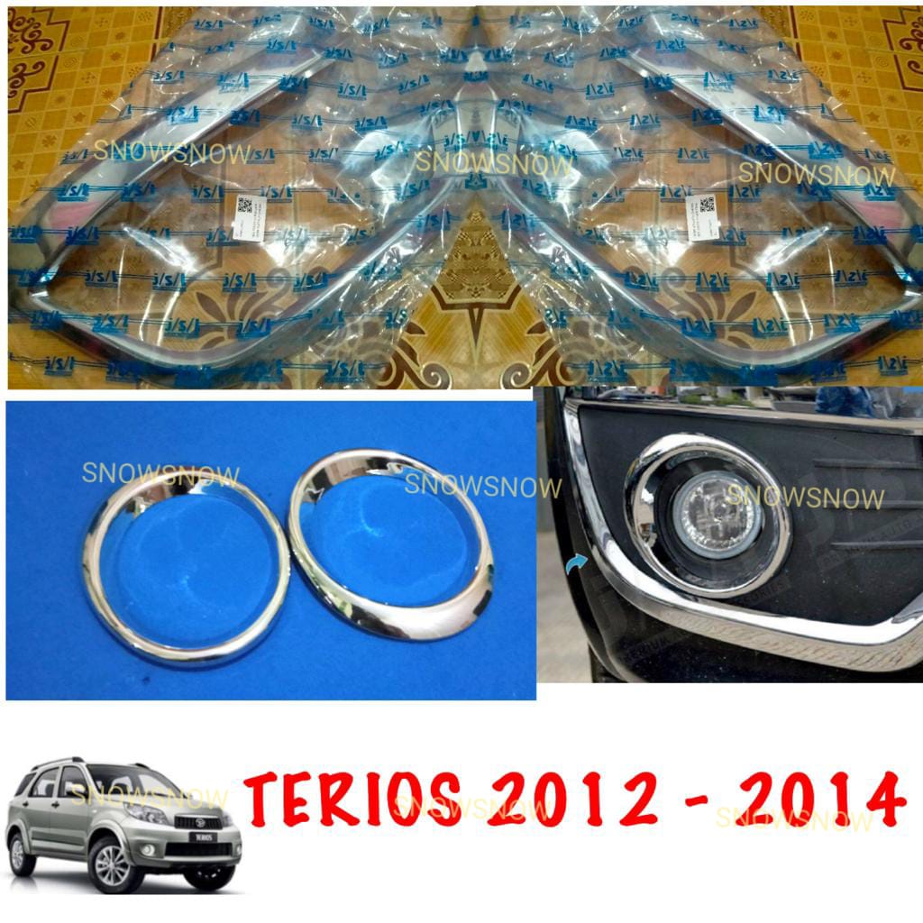 Paket Ring Foglamp New Terios 2012 2014 Sporty Platinum Cover Chrome