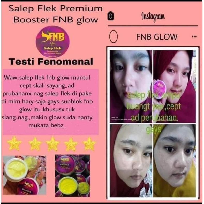 SALEP FNB GLOW ORIGINAL 100% ORDER 3 POT FREE CREAM LIPATAN FTR GLOW