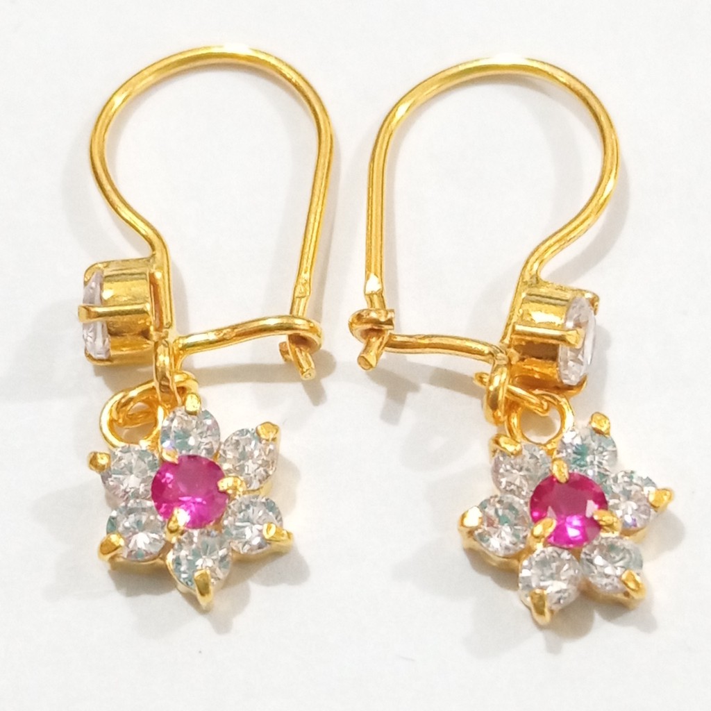 Anting Dewasa Emas Muda Model Bunga  1 gram Murah