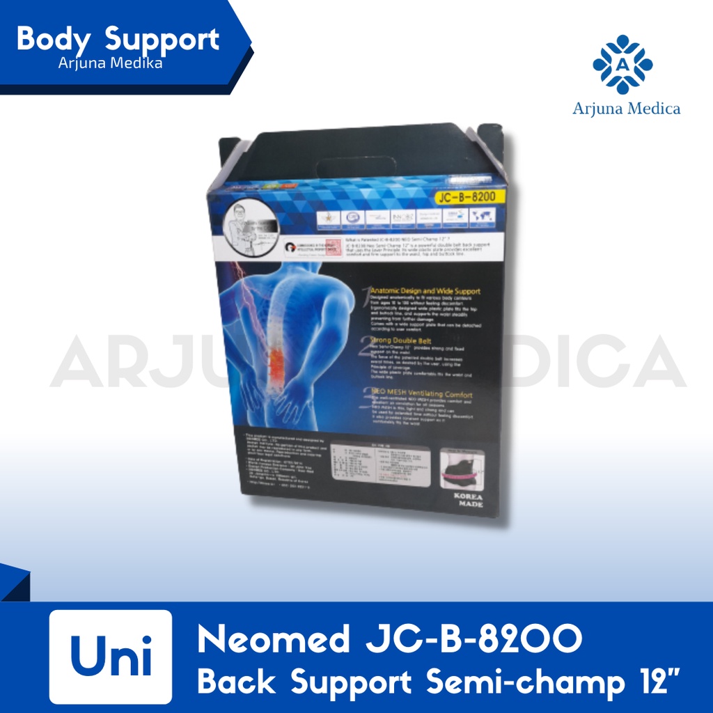 Neomed Back Strong 12&quot; JC-B-8200 | Korset penyangga tulang belakang