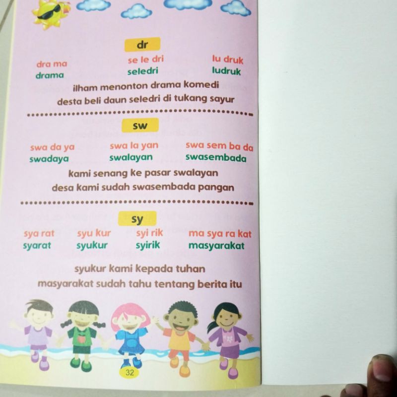 buku cepat pintar belajar membaca, 32 halaman(16×24cm)