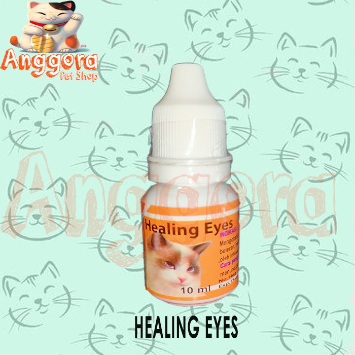 Obat Mata / Tetes Mata untuk kucing - HEALING EYES drop 10ml