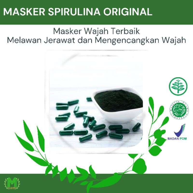 MASKER SPIRULINA ORIGINAL ASLI