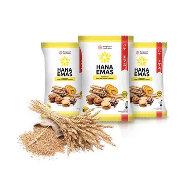 

Bungasari Tepung Terigu Premium Hana Emas 1kg Protein Rendah Flour