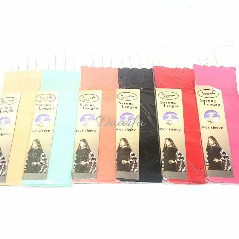 Handsock Lubang Jempol / Manset Tangan Renda Warna