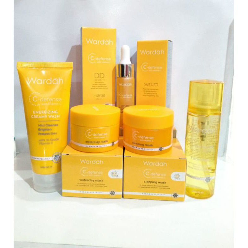 paket wardah C-defence / paket wardah / wardah di cream foam night cream / wardah facemist / paket h