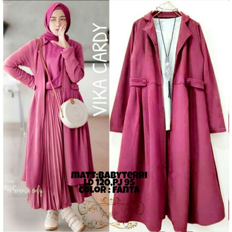 Cardigan Wanita Vica Cardy Women Tanpa Inner