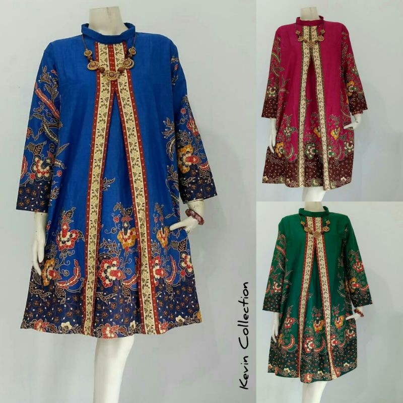 ATASAN BATIK WANITA - TUNIK BATIK XXXL JUMBO LD120