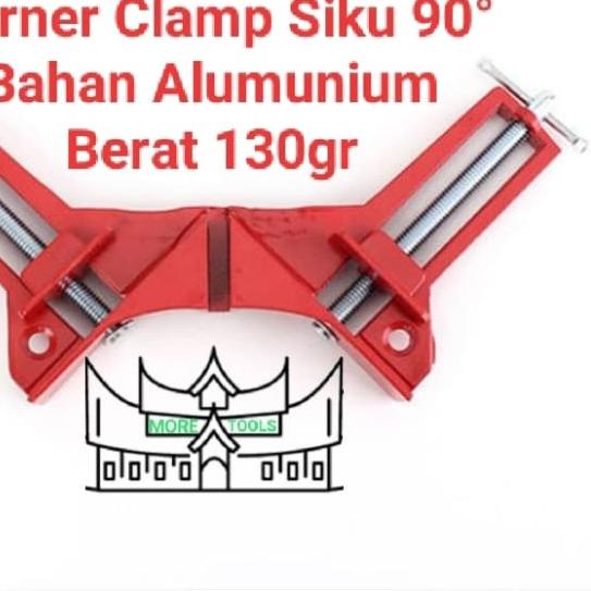 ☃ Corner Clamp Klem Sudut Siku 90 Derajat Alumunium 130gr ♜