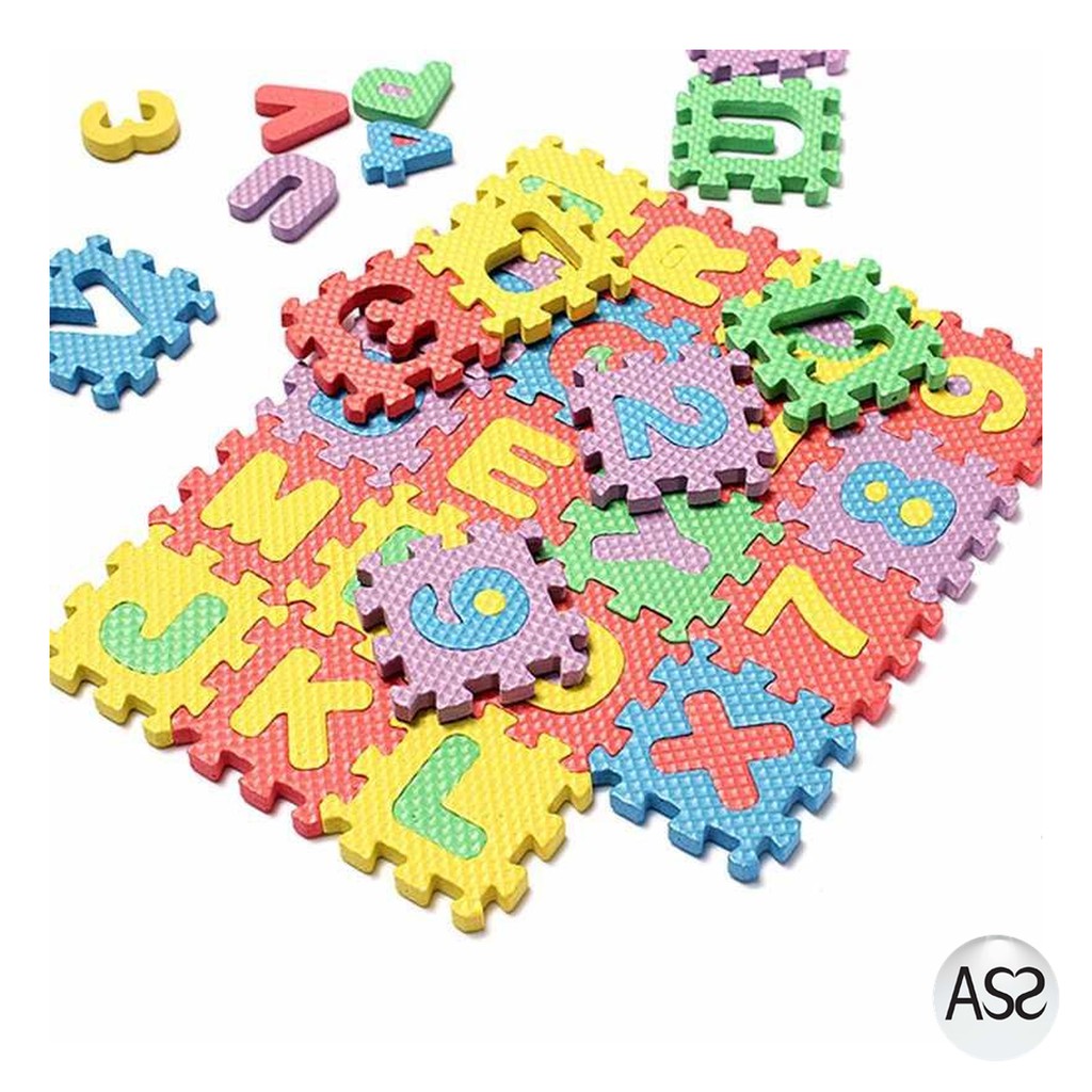 ASS Shop - Jin Wa Wa Puzzle Foam Aplhabet &amp; Angka 36PCS