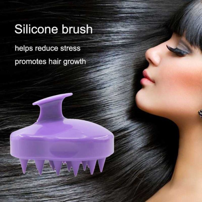 Sisir Kepala Pijat Nyaman Head Scalp Massage Brush - Hijau