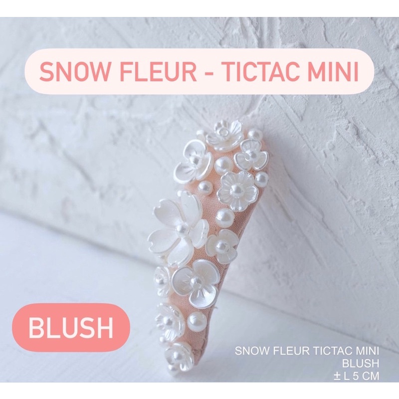 Handmadepita x Mmehuillet - SNOW FLEUR - Blush