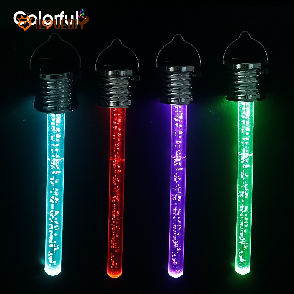 Lampu Taman Led RGB Berubah Warna Tenaga Surya Anti Air Untuk Dekorasi Outdoor