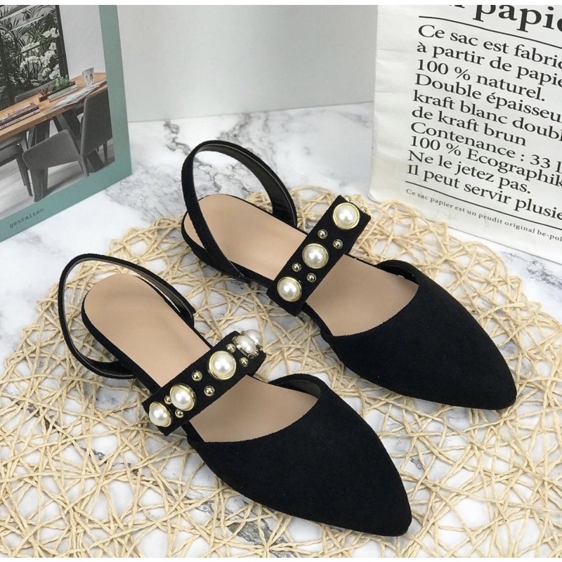 Q218 sepatu sendal wanita import realpict