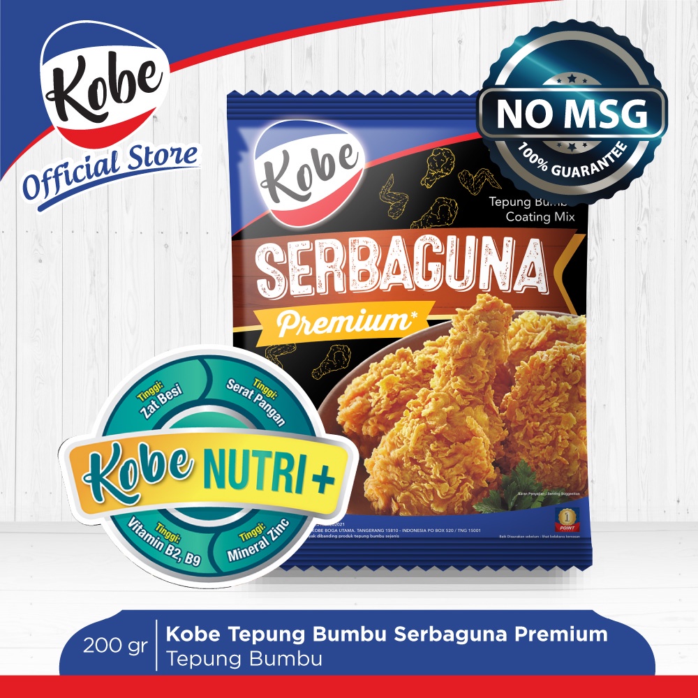 Jual Kobe Tepung Bumbu Serbaguna Premium 200gr Tanpa MSG Dan