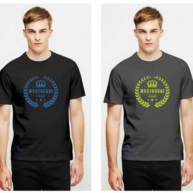 Kaos Pria Katun Combed Maczogghi Caesar Crown