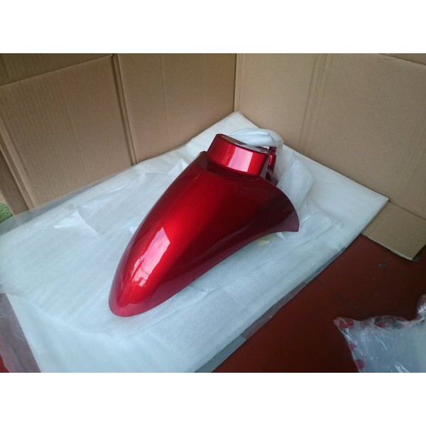 spakbor depan scoopy karbu KYT merah marun