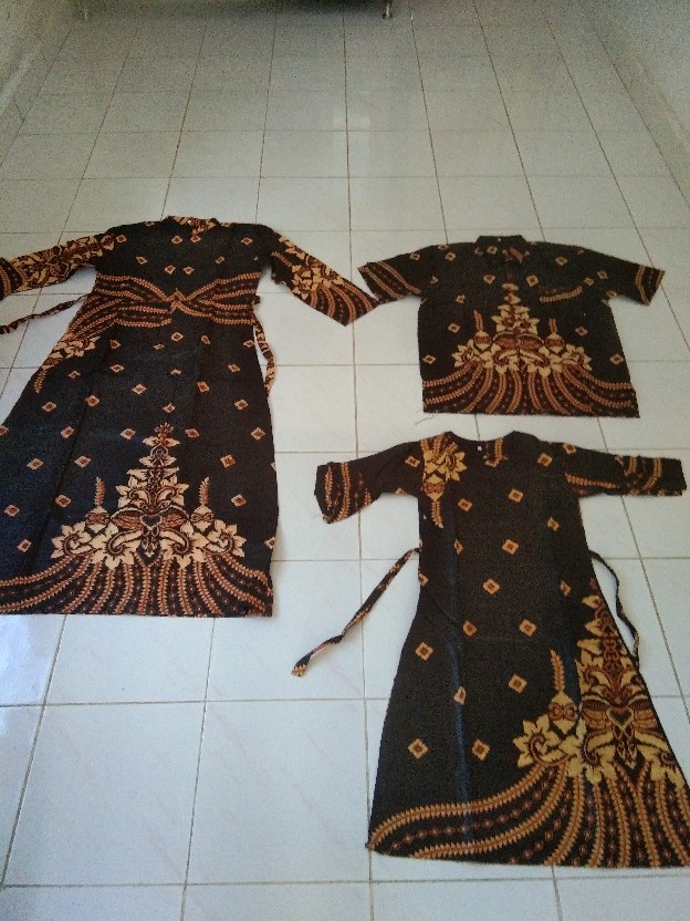 Batik Couple Keluarga Sania Ruffle Ori Ndoro Jowi Dnt Motif Candi Termurah Shopee