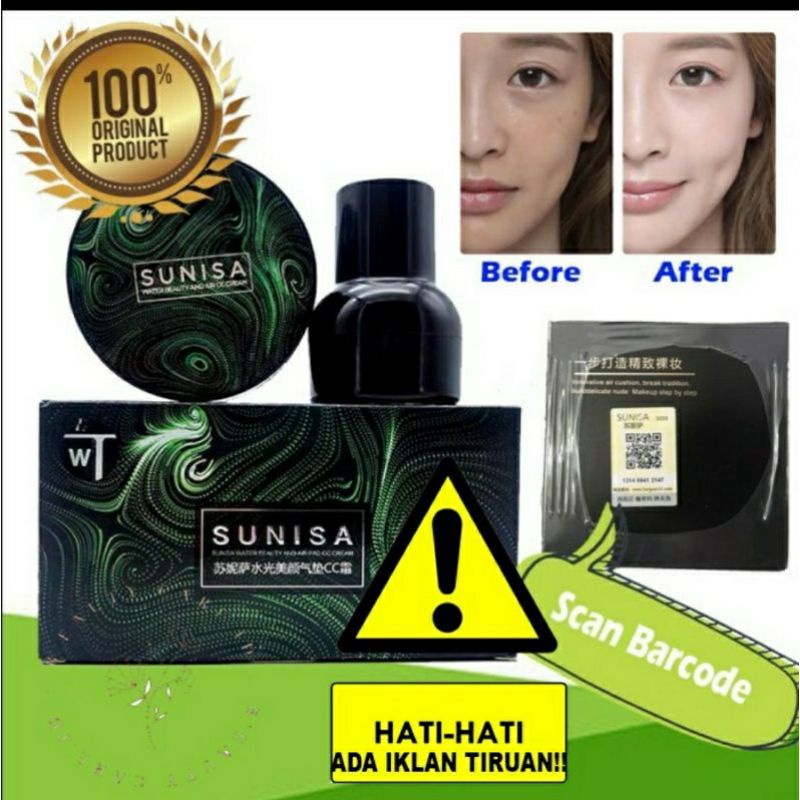 COD 100% ORIGINAL SUNISA MUSHROOM HEAD AIR CUSHION | CC CREAM SUNISA BB Cushion WATERPROOF