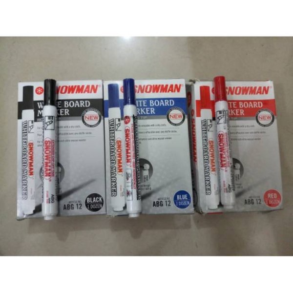 

Alat Tulis Kantor / Sekolah - Spidol whiteboard snowman ABG 12 - Harga Per Pcs