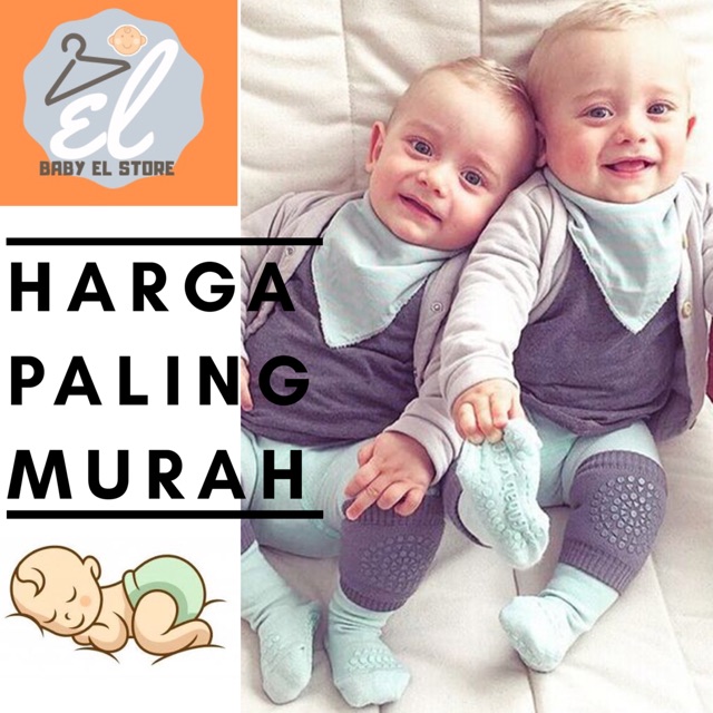 [BABY EL STORE] Pelindung Dengkul Lutut Kaos Kaki Bayi Merangkak Baby Knee Protector