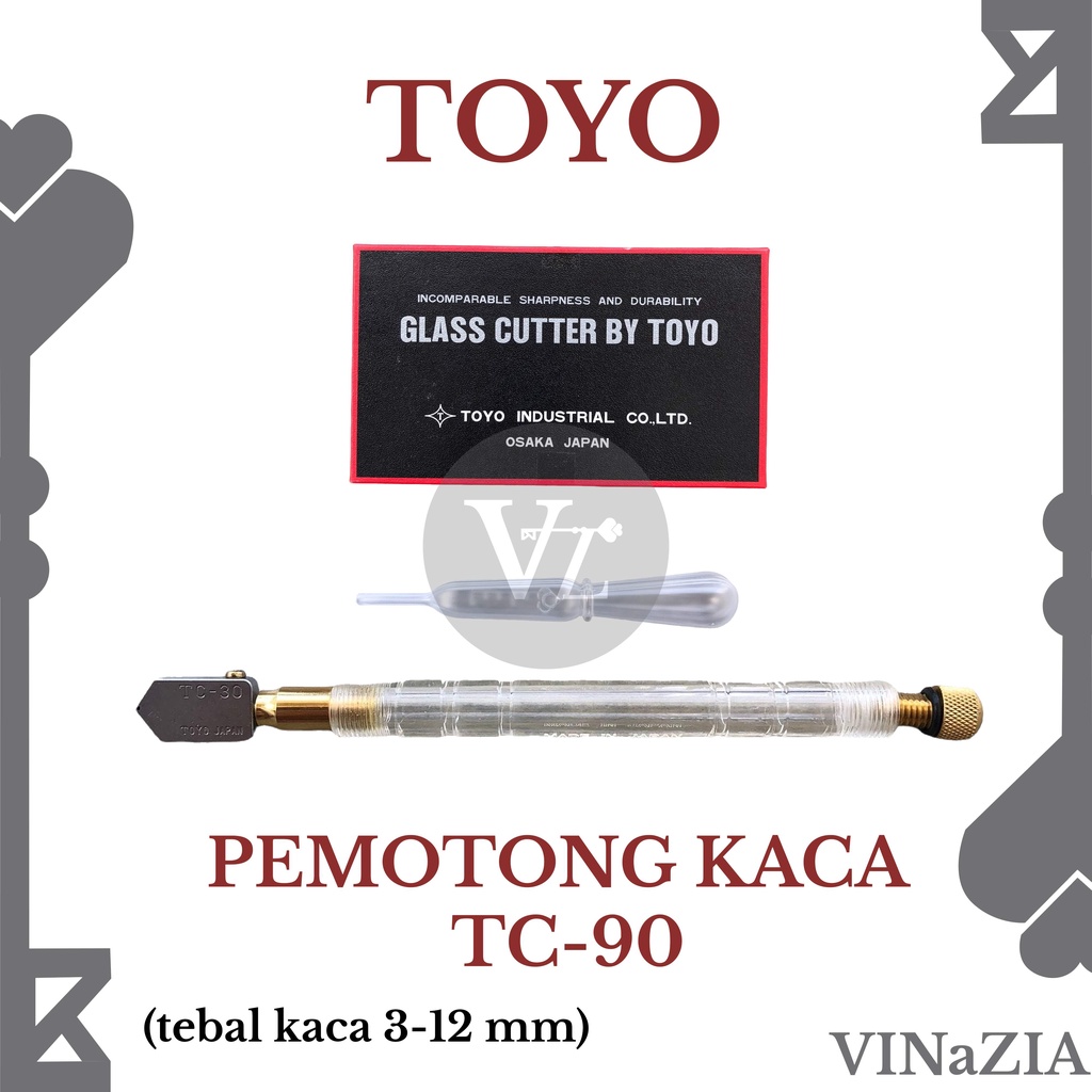 PEMOTONG KACA TOYO TC-30 ASLI ORIGINAL / PISAU KACA TOYO TC-30 ASLI ORIGINAL