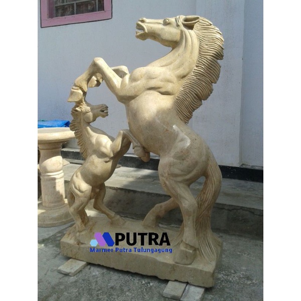 Patung Kuda Batu Onix Patung kuda Batu Marmer Gratis Ongkir