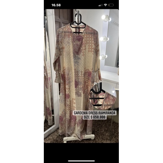 preloved ria miranda gardenia dress pink